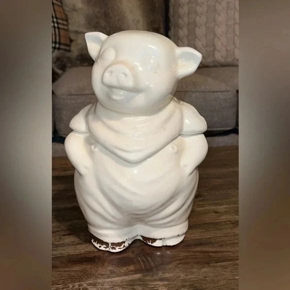 Vintage Antique Shawnee Smiling Smiley Pig 11” Cookie Jar USA - Picture 1 of 14